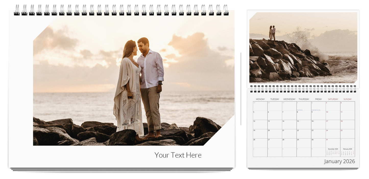 A4 Wall Calendar - stylish theme
