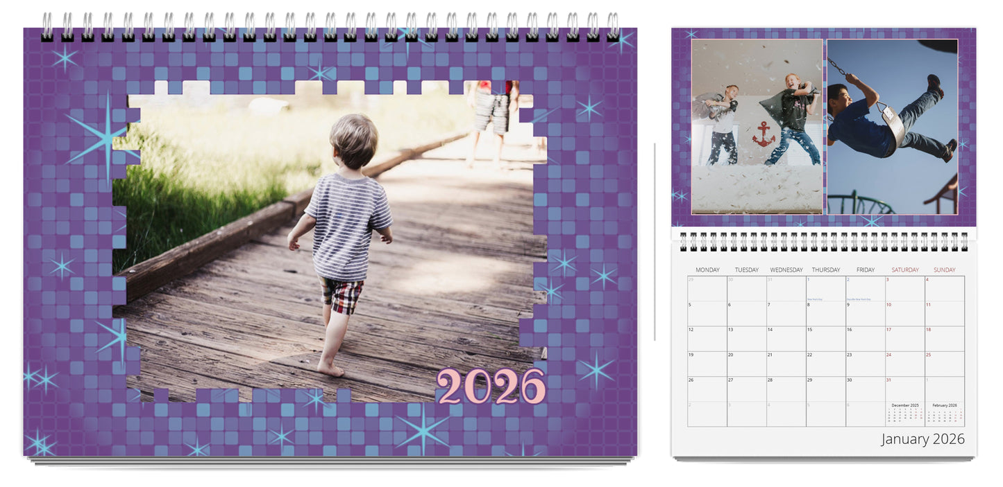 Wall-Calendar 2026 - colour theme