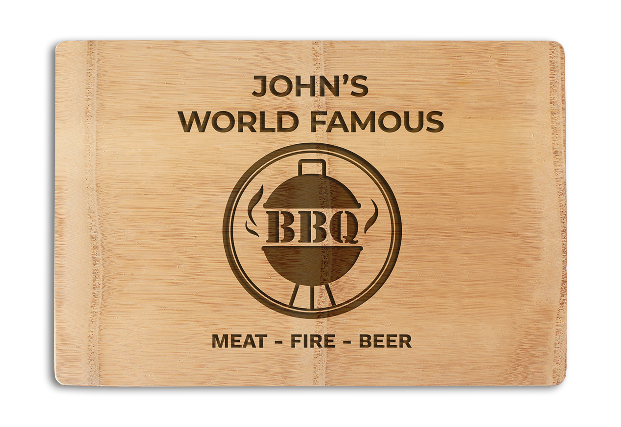 Personalised Chopping Board Premium for BBQ lovers