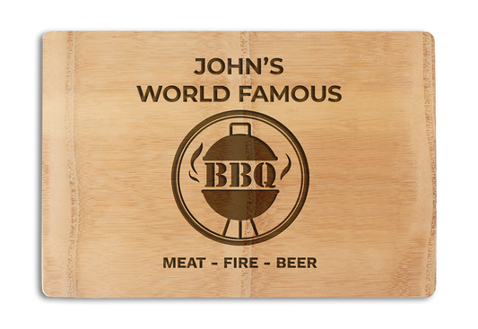 Personalised Chopping Board Premium for BBQ lovers