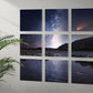 Wall Gallery of 9 Photo Tiles in 3x3 grid, one photo split across all photo tiles