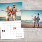 2025-Wall-Calendar personalised with photo on calendar grid