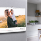 Custom A3 landscape gallery photo wall calendar, spiral-bound, hanging on a wall