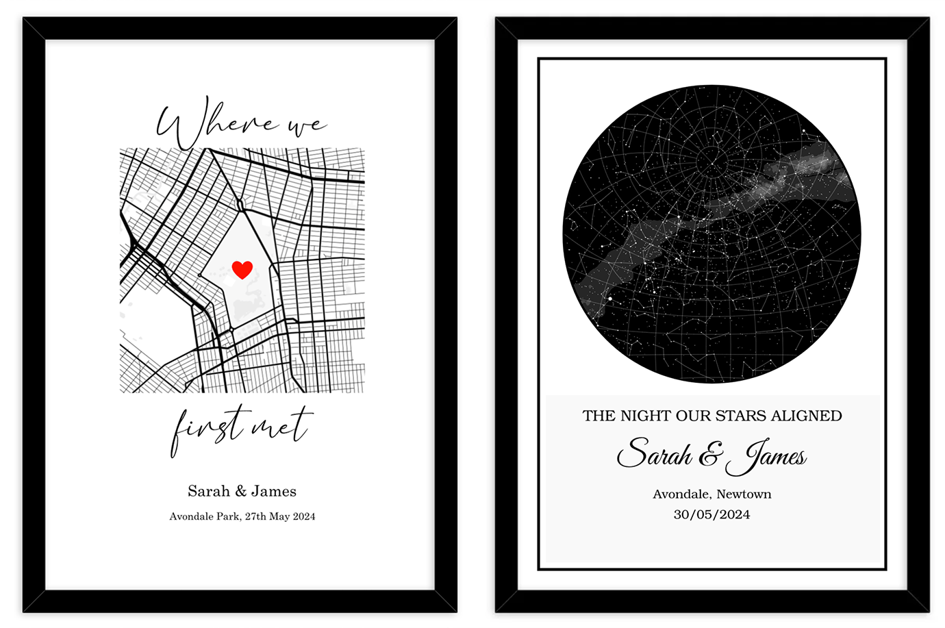 Maps In Frames Photo Art | Framed Prints | Custom Posters