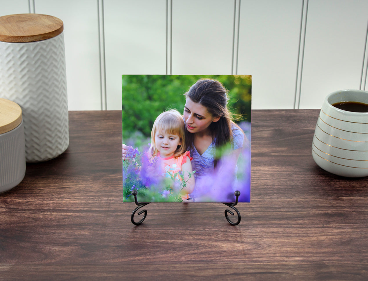 Ceramic Photo Tile with family image