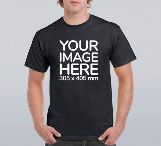 Custom Men's T-Shirt Black - Design Your Own