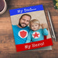 Folded Father's Day Card with family photo