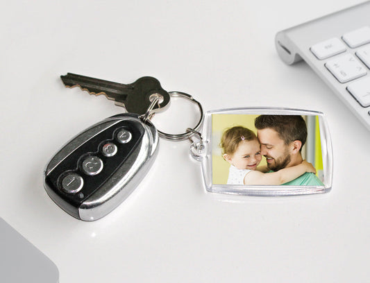 Personalised Keyring with Photo - Acrylic Key Ring