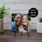 Photo printed on Metal - standing on Metal Easel on desk  