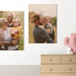 Collection of Family Picture printed on Wood and hanging on the wall